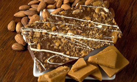 Toffee Almond Milk Chocolate Bark