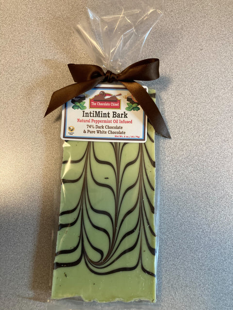 IntMint Bark - 74% Dark Chocolate & Pure White Chocolate